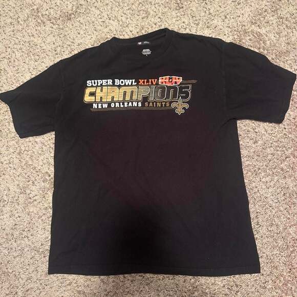 NFL Other - Vintage New Orleans Saints Super Bowl XLIV Champions T-Shirt Size L